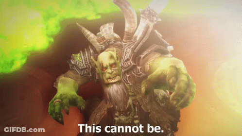 Horned Bearded Game Character Says This Cannot Be GIF