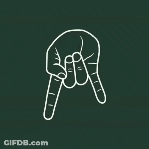 Horns Down GIF