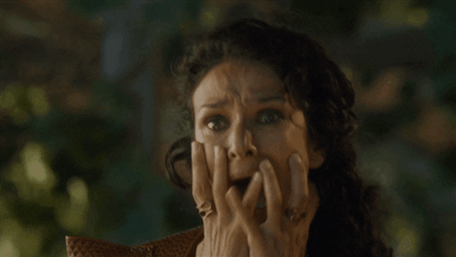 Horribly Shocked Face GOT GIF