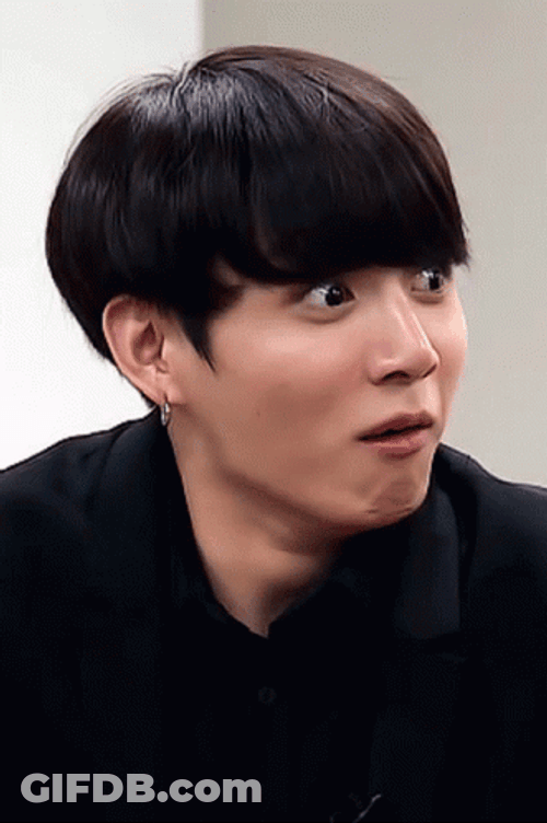 Horrified Jungkook Expression GIF