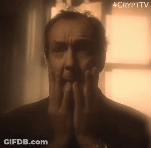 Horrified Petrified Scared Facial GIF