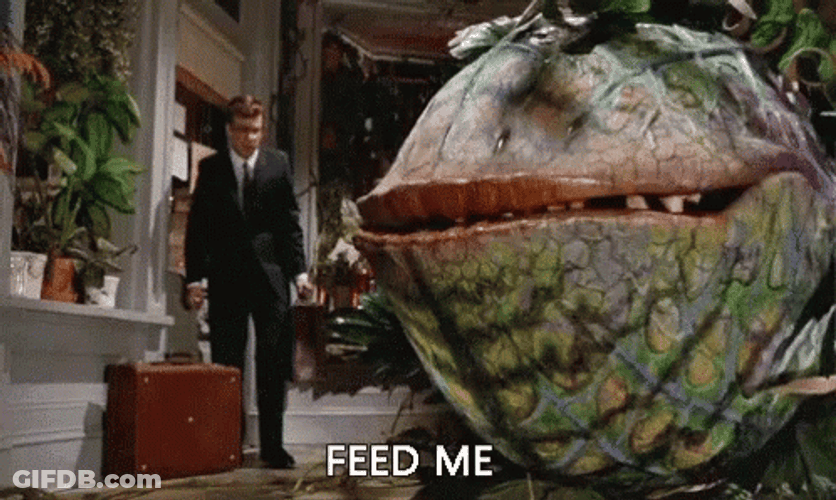 Horror Creature Feed Me GIF