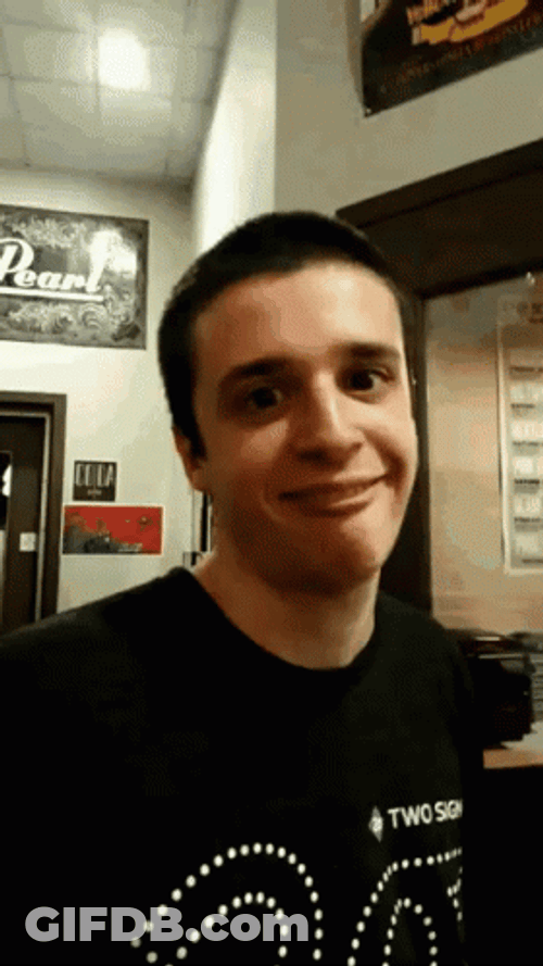 Horror Face Creep GIF