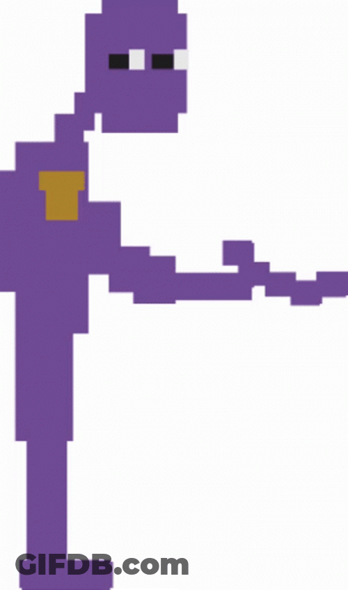 Horror Game Purple Guy Talking GIF