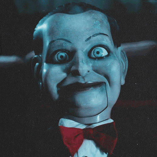 Horror Guy Puppet Scary Face GIF