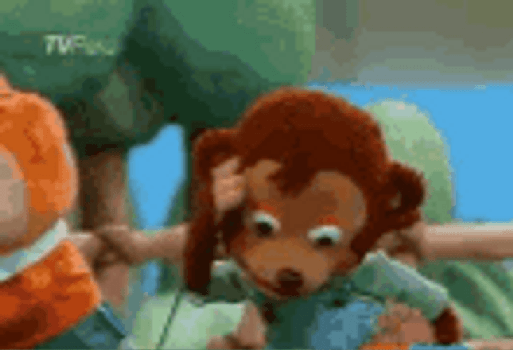 Horror Monkey Puppet GIF