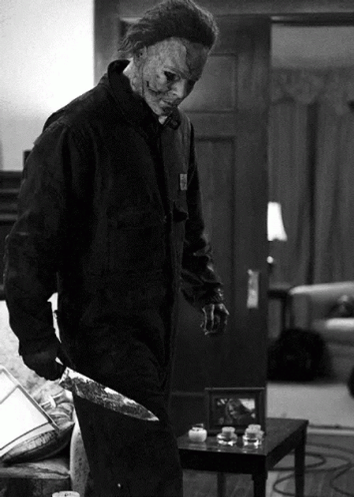 Horror Movie Killer Characters Slideshow GIF