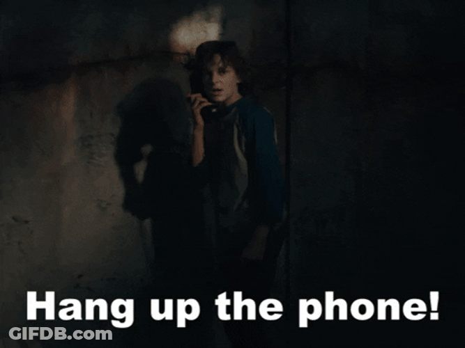 Horror Movie The Grabber Hang Up Phone Now GIF