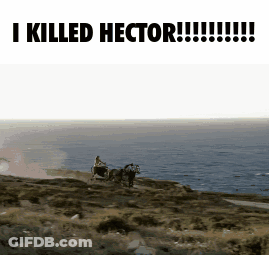Horse Drawn Carriage With I Killed Hector GIF