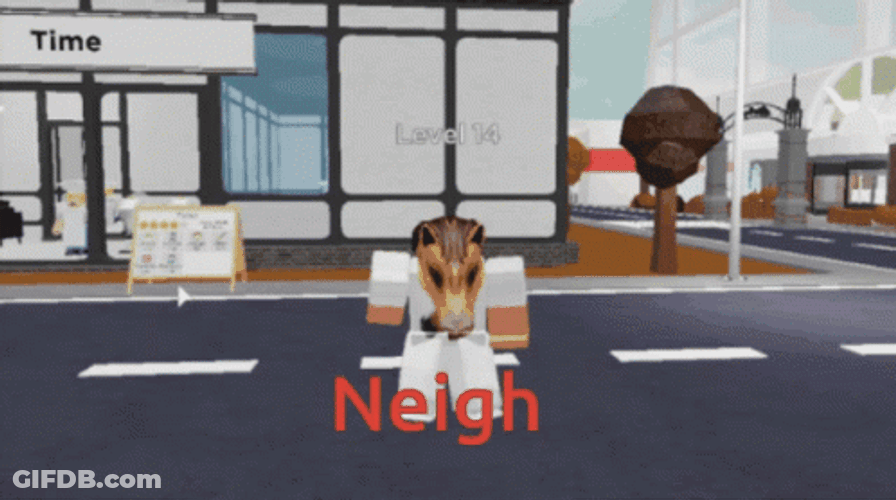 Horse Neigh Roblox World GIF