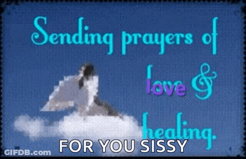 Horse On Cloud Sending Prayers Of Love GIF