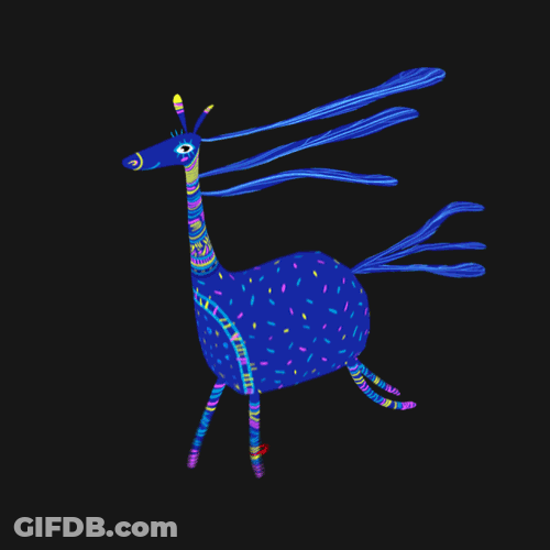 Horse Running Art Animation GIF