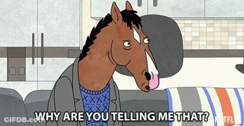 Horse Saying Why Are You Telling Me That GIF