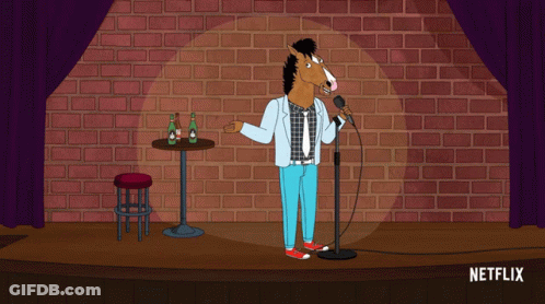 Horse Singing Into Microphone GIF