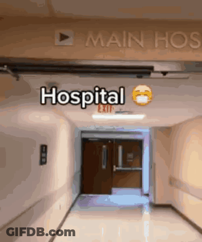 Hospital Hallway Sign GIF
