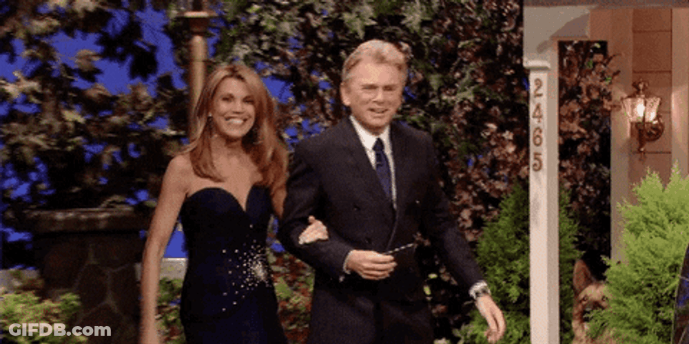 Host Pat Sajak Wheel Of Fortune GIF