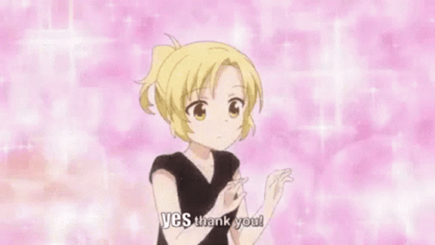 Hot Anime Girl Yes Thank You GIF