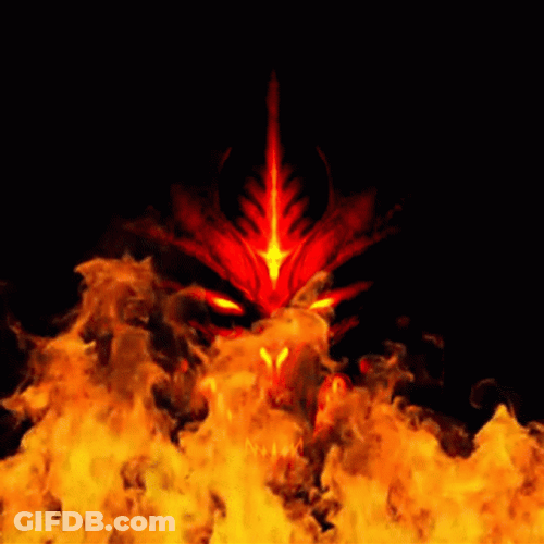 Hot As Hell Demon Face GIF
