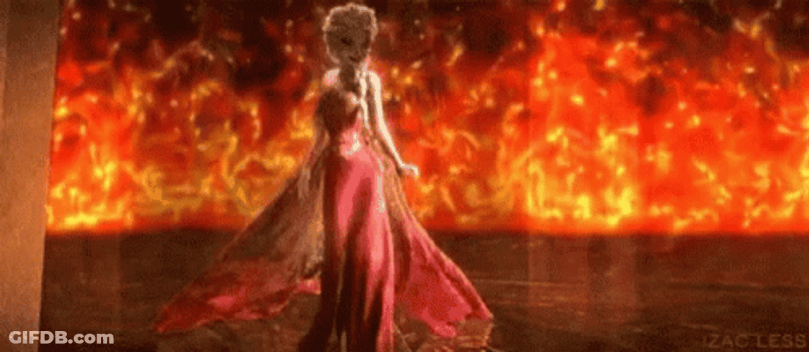 Hot As Hell Elsa Place Is Burning GIF