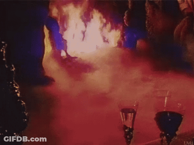 Hot As Hell Smoking Fire GIF