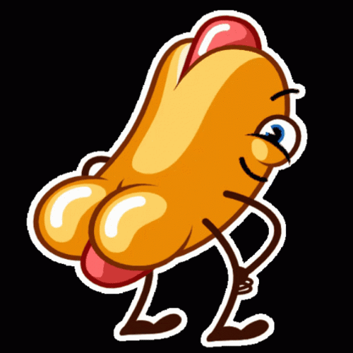 Hot Dog Face Funny Twerking GIF