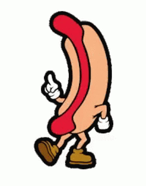 Hot Dog Face Grooving GIF