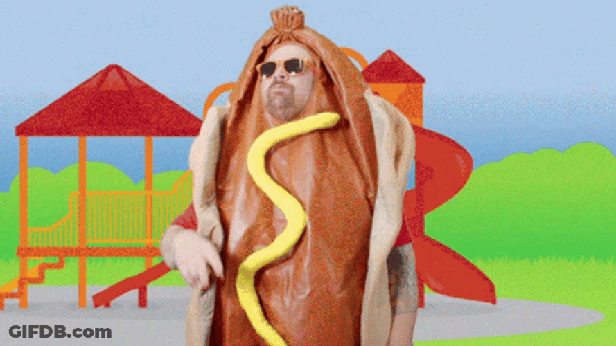 Hot Dog To Go GIF