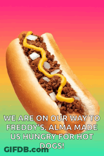 Hot Dog With Mustard And Onions GIF