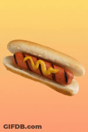 Hot Dog With Mustard GIF