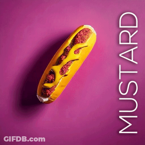Hot Dog With Mustard GIF