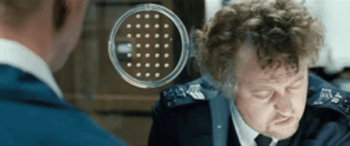 Hot Fuzz Nick Frost Says No GIF