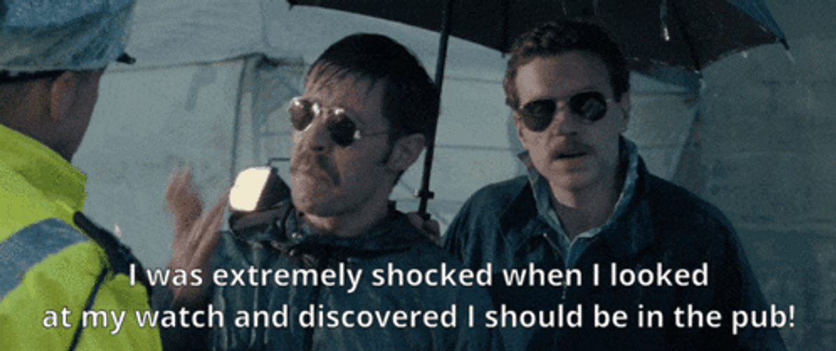 Hot Fuzz Should Be In The Pub Scene GIF