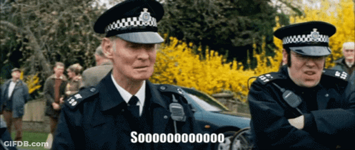 Hot Fuzz So What Do You Reckon Scene GIF