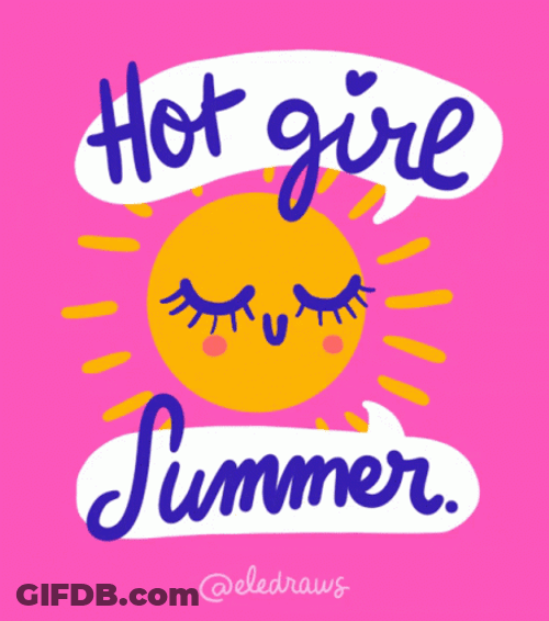 Hot Girl Summer Digital Art GIF