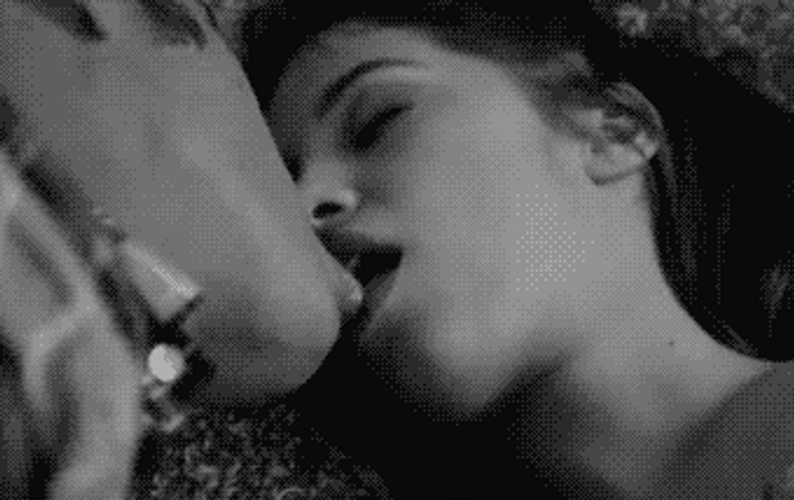 Hot Love Couple Intense Kiss GIF