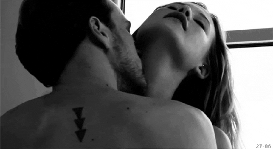Hot Love Neck Kisses GIF