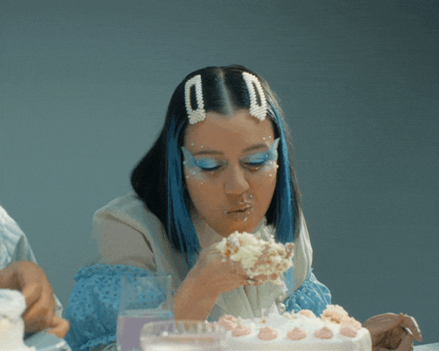Hot Mess Eating Video GIF