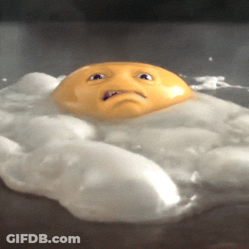 Hot Outside Boiling Egg Yolk GIF