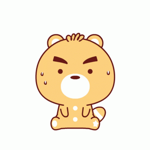 Hot Outside Cute Bear Melting GIF