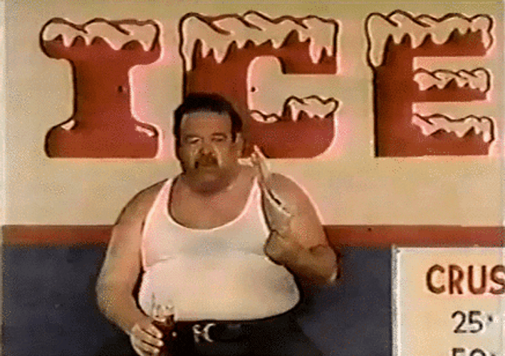 Hot Outside Fanning In Front Of Ice Chest GIF