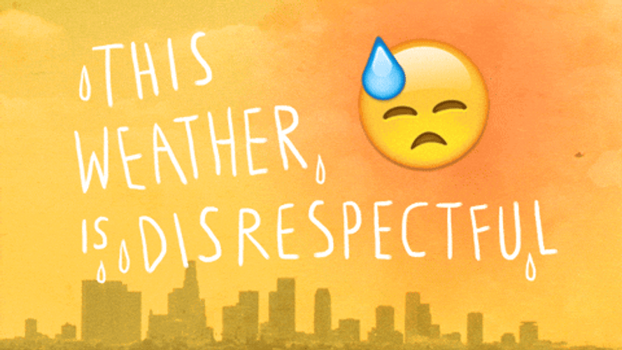 Hot Outside Irate Emoji GIF