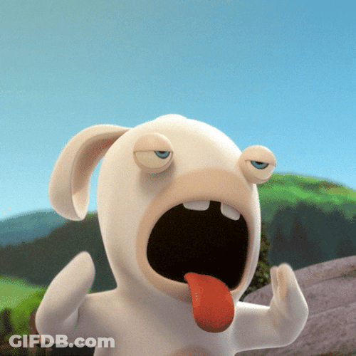 Hot Outside Summer Rabbids GIF