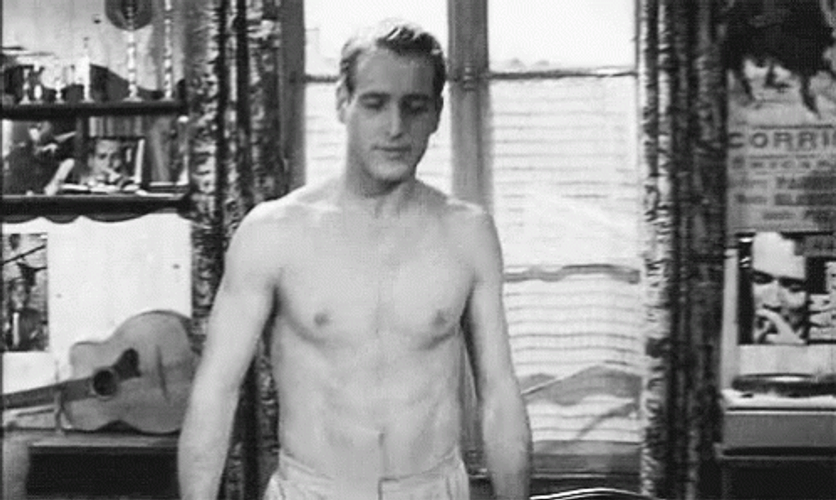 Hot Paul Newman Walking GIF