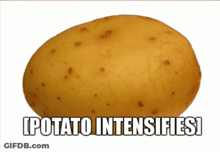 Hot Potato Feeling Intensifies GIF
