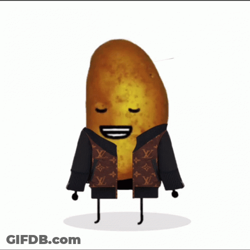 Hot Potato With Louis Vuitton Jacket GIF