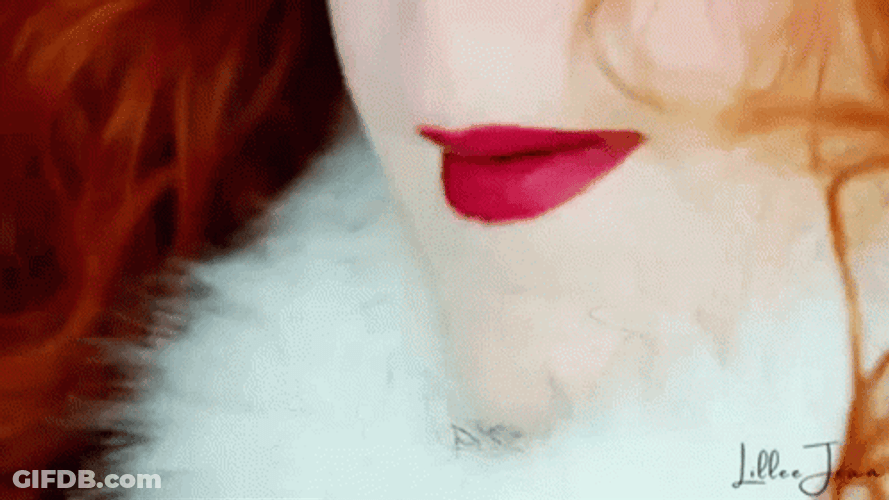 Hot Red Lips Sealed GIF