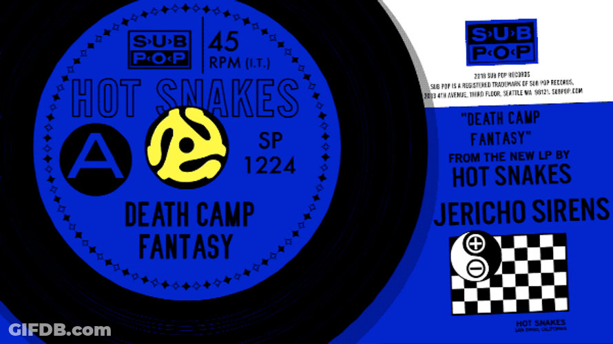Hot Snakes Spinning Vinyl Death Camp Fantasy GIF
