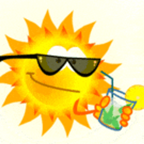 Hot Summer Animated Sun GIF