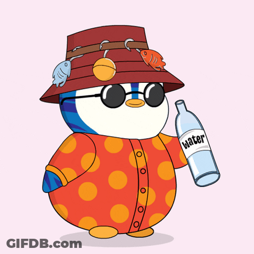 Hot Summer Drink Bevo Water GIF