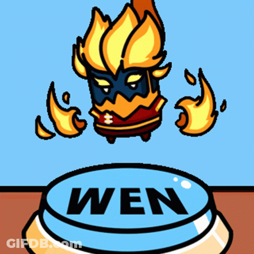 Hot Sun Jumps Wen Button GIF